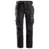 Snickers 6241 AllroundWork Stretch Trousers Holster Pockets Black Size 100 (W35" L30")