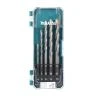 Makita D-72877 TCT Straight 5 Piece Drill Bit Set for Masonry