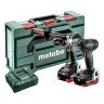 Metabo 685184590 18v Cordless Combi Hammer Drill & Impact Driver Kit With 2 x 5.5Ah Batteries, Charger & Case
