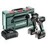 Metabo 685200590 18v Cordless Brushless Combi Drill & Impact Driver with 2 x 5.2Ah Batteries, Charger & Case