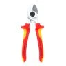 KNIPEX 95 16 165 Cable Shears insulated with multi-component grips, VDE-tested chrome-plated 165 mm