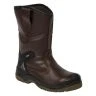 Apache AP305 Brown Leather Safety Rigger Boots - Waterproof - Size 10