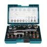 Makita B-54081 Screw Bit & 1/4" Hex Ratchet Socket Set - 21 Piece