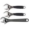 Bahco Adjustable Wrench Tripple Pack 150mm (6in), 170mm - 32mm Cap & 218mm Extra Wide Jaw 38mm