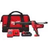 Milwaukee C18PCG/310C-201B 18V Cordless 310ml Canister Caulk Gun With 1 x 2.0Ah Battery, Charger & Tool Bag