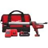 Milwaukee C18PCG/600A-201B 18V Cordless 600ml Tube Caulk Gun With 1 x 2.0Ah Battery, Charger & Tool Bag