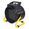HEISSER 2.8kW Electric Fan Heater Industrial Heater for Garage, Workshop&Greenhouse |Adjustable Thermostat, 2 Heat Settings, Powerful Quick Heat Output