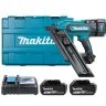 Makita DBN900RTE 18V LXT Cordless Brushless Framing Nailer With 2 x 5.0Ah Batteries, Charger & Carry Case