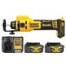DeWalt DCE555 18V XR Cordless Brushless Drywall Cut-Out Tool With 2x 4Ah Batteries & Charger