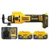 DeWalt DCE555 18V XR Cordless Brushless Drywall Cut-Out Tool With 2x 5Ah Batteries & Charger