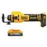 DeWalt DCE555 18V XR Cordless Brushless Drywall Cut-Out Tool With 1x 1.7Ah Powerstack Battery