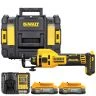 DeWalt DCE555 18V XR Cordless Brushless Drywall Cut-Out Tool With 2x 1.7Ah Powerstack Batteries, Charger & TStak II Case