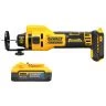 DeWalt DCE555 18V XR Cordless Brushless Drywall Cut-Out Tool With 1x 5Ah Powerstack Battery