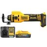 DeWalt DCE555 18V XR Cordless Brushless Drywall Cut-Out Tool With 1x 5Ah Powerstack Battery & Charger