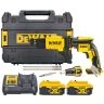 DeWalt DCF620P2K 18V XR Cordless Brushless Collated Drywall Screwdriver With 2 x 5.0Ah Batteries, Charger & TSTAK Case