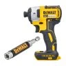 DeWalt DCF887 18V XR 3-Speed Brushless Impact Driver With DT7701 80mm Magnetic Bit Holder
