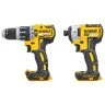 DeWalt 18V XR Cordless Brushless Twin Pack - DCF887N Impact Driver & DCD796N Combi Drill (Bare Unit)