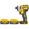 DeWalt DCF887 18V XR 3-Speed Cordless Brushless Impact Driver With 2 x 5.0Ah Batteries