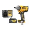DeWalt DCF922 18V XR Cordless Brushless 1/2" Detent Pin Impact Wrench with 1 x 4.0Ah Battery & Charger