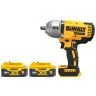 DeWalt DCF900 18V XR Cordless Brushless 1/2" High Torque Impact Wrench with 2 x 5Ah Batteries