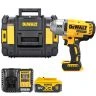 DeWalt DCF900 18V XR Cordless Brushless 1/2" High Torque Impact Wrench With 1 x 5.0Ah Battery, Charger & TSTAK II Case