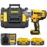 DeWalt DCF900 18V XR Cordless Brushless 1/2" High Torque Impact Wrench With 2 x 5Ah Batteries, Charger & TSTAK II Case