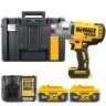 DeWalt DCF900 18V XR Cordless Brushless 1/2" High Torque Impact Wrench With 2 x 5Ah Batteries, Charger & TSTAK VI Case