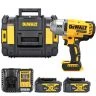 DeWalt DCF900 18V XR Cordless Brushless 1/2" High Torque Impact Wrench With 2 x 4.0Ah Batteries, Charger & TSTAK II Case