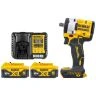 DeWalt DCF922 18V XR Cordless Brushless 1/2" Detent Pin Impact Wrench with 2 x 5.0Ah Batteries & Charger