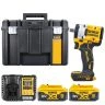 DeWalt DCF922N 18V XR Cordless Brushless 1/2" Detent Pin Impact Wrench With 2 x 5.0Ah Batteries, Charger & Case