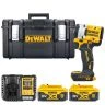 DeWalt DCF922N 18V XR Cordless Brushless 1/2" Detent Pin Impact Wrench With 2 x 5.0Ah Batteries, Charger & Case