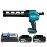 Makita DCG180Z Gun 18V LXT Li-Ion Cordless 300ml Caulking Gun With 2 x 6Ah Batteries & Charger
