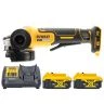 DeWalt DCG406 18V XR Cordless Brushless 125mm Angle Grinder With 2 x 5.0Ah Batteries & Charger
