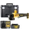 DeWalt DCG406 18V XR Cordless Brushless 125mm Angle Grinder With 1 x 4.0Ah Battery, Charger & TSTAK VI Case