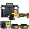 DeWalt DCG406 18V XR Cordless Brushless 125mm Angle Grinder With 2 x 4.0Ah Batteries, Charger & TSTAK VI Case