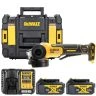 DeWalt DCG406 18V XR Cordless Brushless 125mm Angle Grinder With 2 x 4.0Ah Batteries, Charger & TSTAK II Case