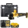 DeWalt DCG406 18V XR Cordless Brushless 125mm Angle Grinder With 1 x 5.0Ah Battery, Charger & TSTAK VI Case