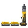 DeWalt DCG420 18V XR Compact Cordless Brushless Inline Die Grinder with 2 x 1.7Ah Powerstack Batteries