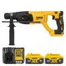 DeWalt DCH133 18V Cordless Brushless SDS Plus Rotary Hammer Drill With 2 X 5Ah Batteries & Charger