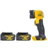 DeWalt DCL040 18V XR li-ion Cordless Torch with 2 x 4Ah Batteries