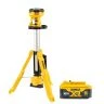 DeWalt DCL079 18V XR LED Cordless Tripod Work Light With 1 x 5Ah Battery