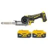 DeWalt DCM200 18V XR Cordless Brushless 13mm Belt File Sander with 2 x 5Ah Batteries