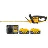 DeWalt DCMHT562N 18V XR Cordless 55cm Hedge Trimmer With 2x 5Ah Batteries & Charger