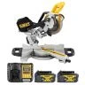 DeWalt DCS365M2 18V XR Cordless 184mm Slide Mitre Saw With 2 x 4.0Ah Batteries & Charger