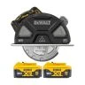DeWalt DCS383 18V XR 184mm Cordless Brushless Metal Cutting Circular Saw with 2x 5Ah Batteries