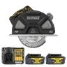 DeWalt DCS383 18V XR 184mm Cordless Brushless Metal Cutting Circular Saw with 2x 4Ah Batteries & Charger