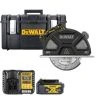 DeWalt DCS383 18V XR 184mm Cordless Brushless Metal Cutting Circular Saw with 1x 4Ah Battery, Charger & 1.0 DS300 Case
