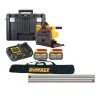DeWalt DCS520T2 54V XR Cordless Brushless Flexvolt 165mm Plunge Saw With 2 x 6Ah Batteries, Charger, TSTAK Case, 1.5m Guide Rail & DWS5025 Guide Rail Carry Bag