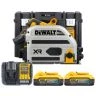 DeWalt DCS525H2T-GB 18V XR Cordless Brushless Plunge Saw With 2x 5Ah Powerstack Batteries & Charger & Case