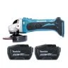 Makita DGA452Z 18V LXT Cordless 115mm Slide Switch Angle Grinder With 2 x 12Ah Batteries